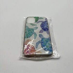 Rainbow Turtles iPhone 11 Case (LSX) Sea Turtle Multi-Color Ocean Water Beach